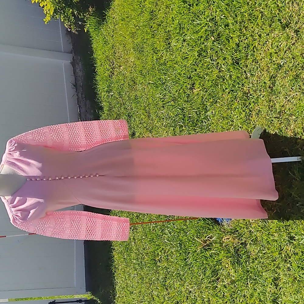Vintage pink maxi dress